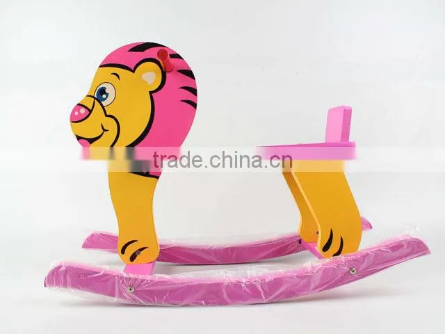Wooden shaking tiger / ride on tiger toy for kid