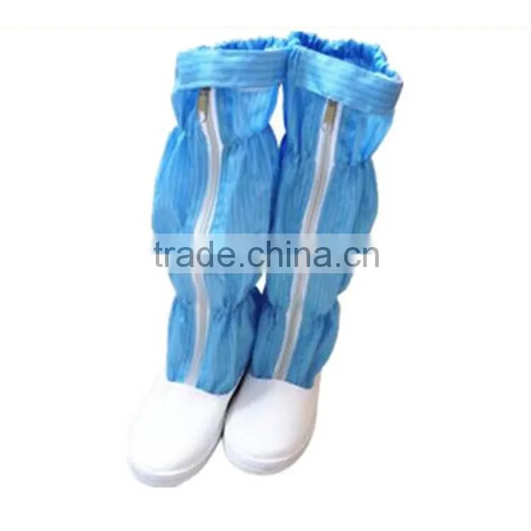 Anti-static boots white cleanroom safety shoes with long cover esd shoe