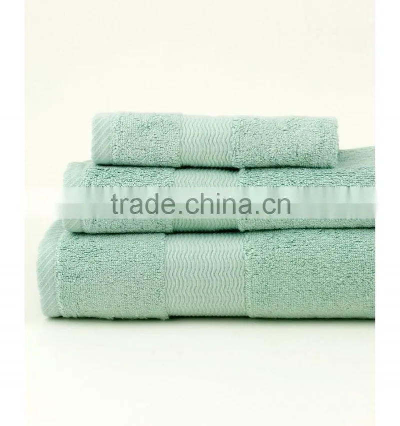 Wholesale hot selling high quality bath hotel bamboo towel gift set