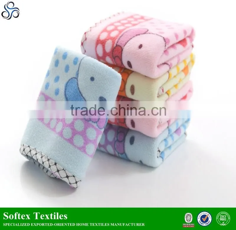 70% polyester 20% polyamide microfiber chamois printed face towel