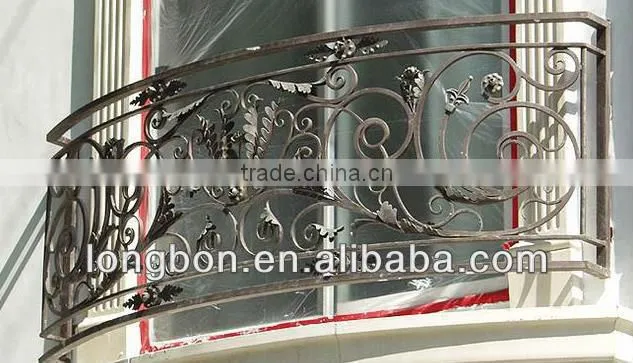 2013 Top-selling wrought iron balcony protection fencing