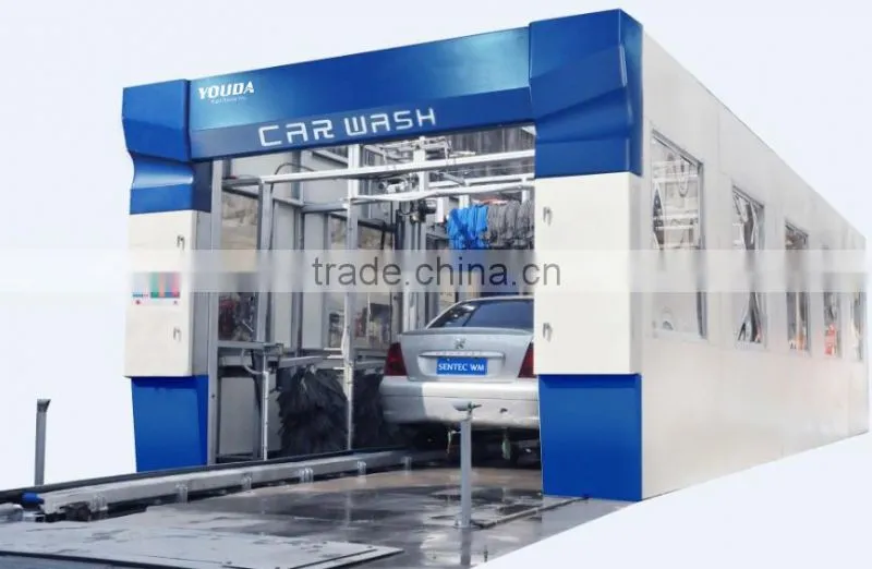 5 Brushes Fully Automatic Rollover Car Washing Machine With spray, foam and wax, dry systems