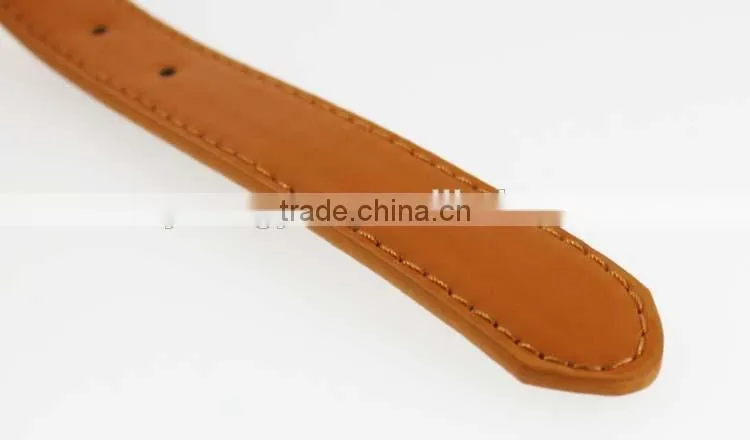 NEW Design PU leather dresses for women belt with gold buckle in yiwu