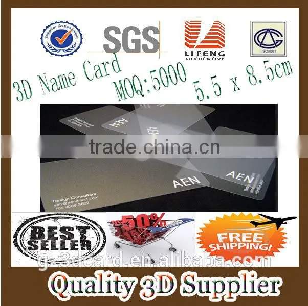 Guangzhou Lifeng Lenticular 3d card/Custom lenticular card/Lenticular name card
