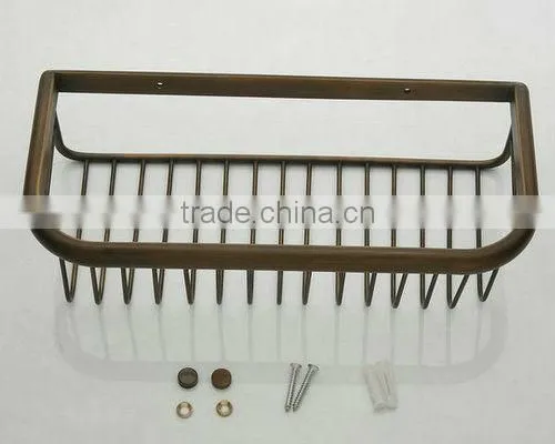 China Single Layer Antique Brozen Bathroom Basket