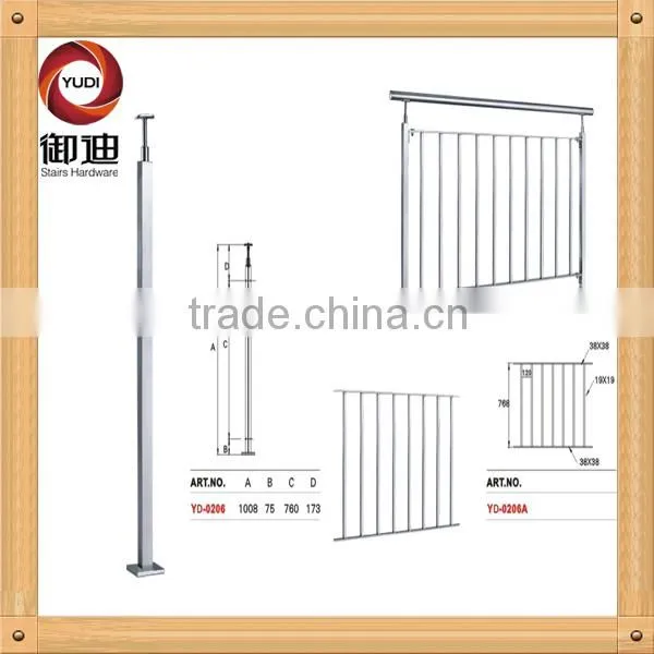 front porch handrails with steel wire balustrades