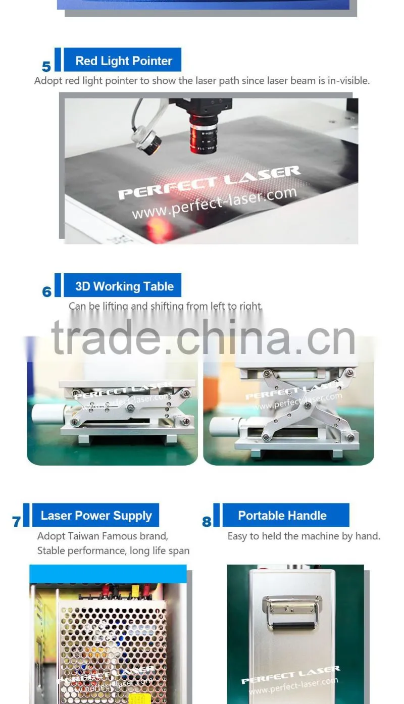 Skype: perfectlaser012 10W/20W/30W fiber color laser marking machine