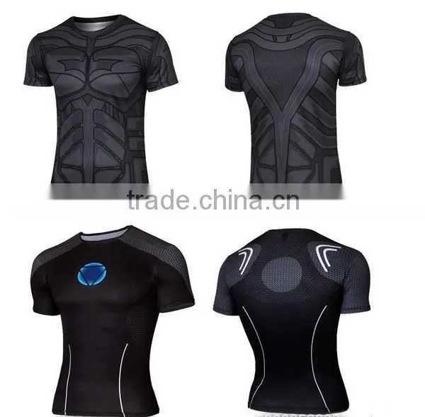 Bodybuilding Short Sleeve Marvel Cotton T Shirt Hot Items