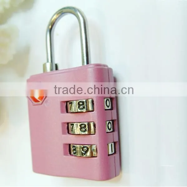 Luggage lock Zinc alloy 3 digital combonation TSA lock/padlock TSA-390