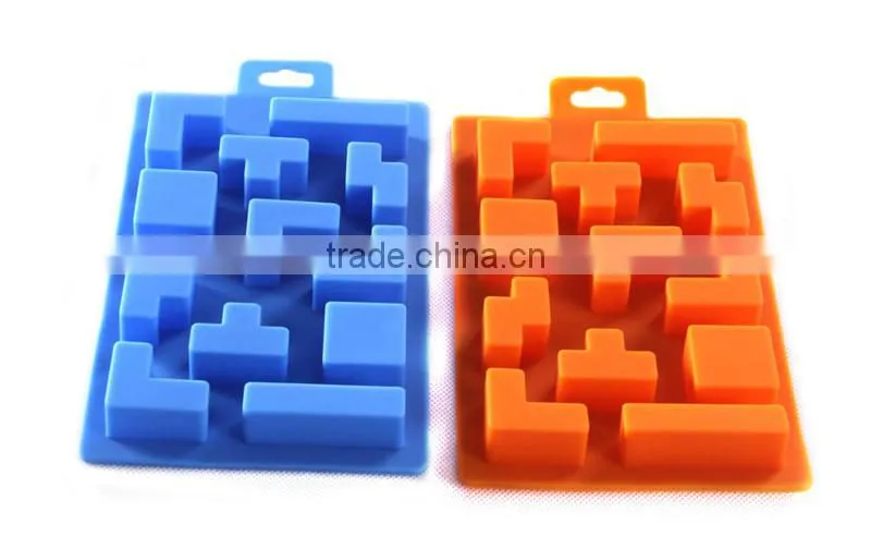 1pcs Game Tetris Ice Bricks Tray Ice Tray Mold Mould Maker Party Silicone Summer Ice Cube Carving Mold Mould Maker