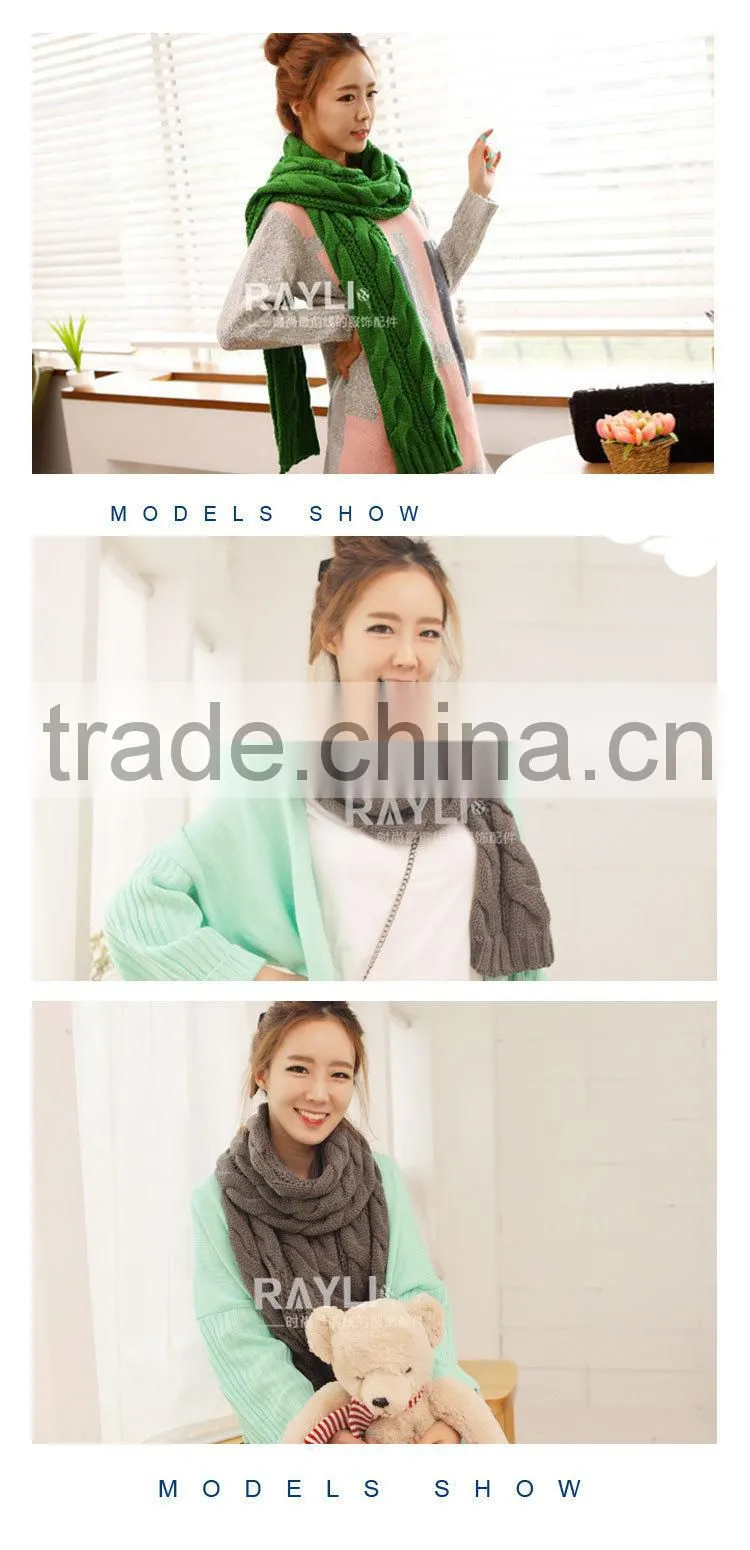 fashion knitted winter scarf neck warmer 29