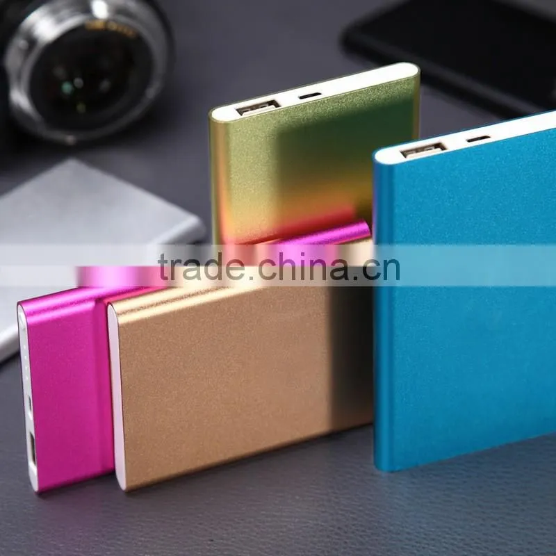 OEM/ODM China factory promotion gift lithium polymer super slim power bank 6000mah 4000mah 2.98usd one set
