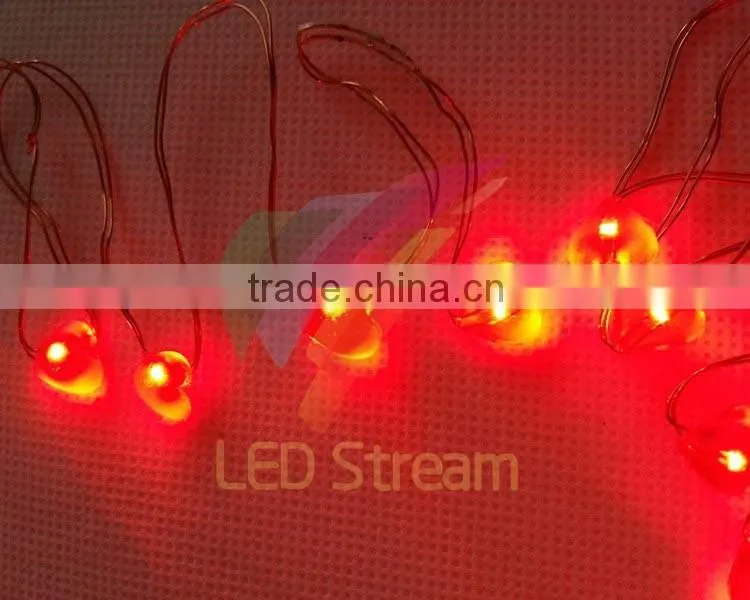 HeartShaped Theme 3AA Battery Powered 3M 30 LED Copper String Fairy Lights Happy Valentines' Day Lighting
