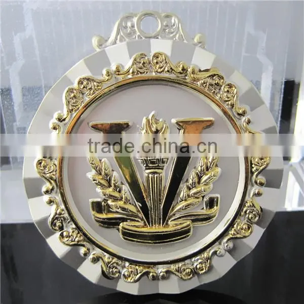 Hot Sale Sports Medal / Nickel Plated Marathon Medal / With Ribbon Running Medal