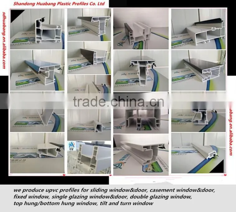 upvc windows doors/pvc profiles/65 inward sash