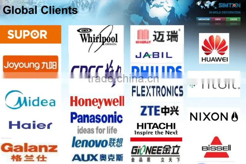 Hot selling good quality IML/IMD custom for home appliance accessory