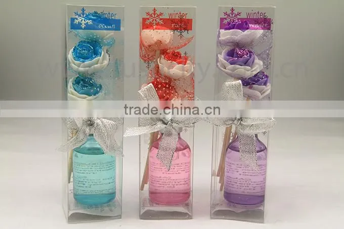 Aroma diffuser set with gift box flower reed diffuser