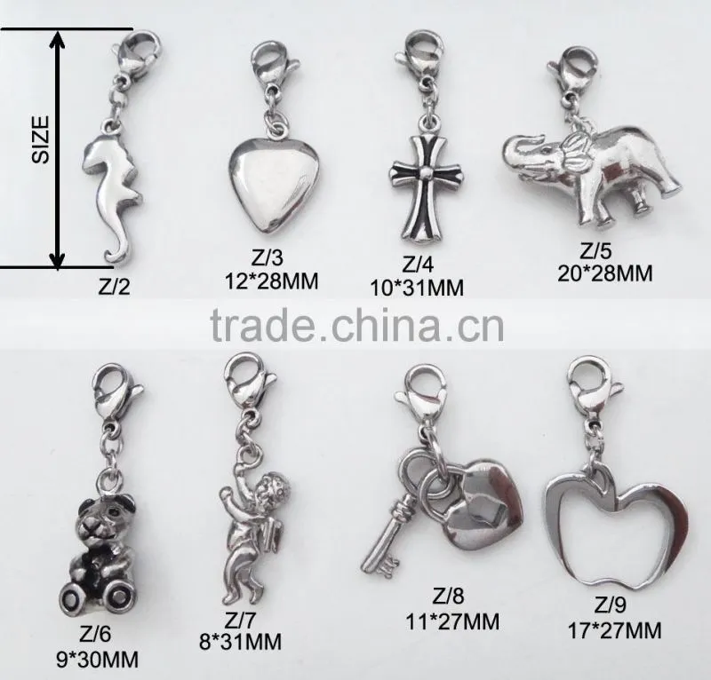 Stainless Steel Angel Wing Charms