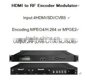 chinese 16asi/4asi input and DVB-S2 mux-scrambling 4 in 1 QAM Modulator