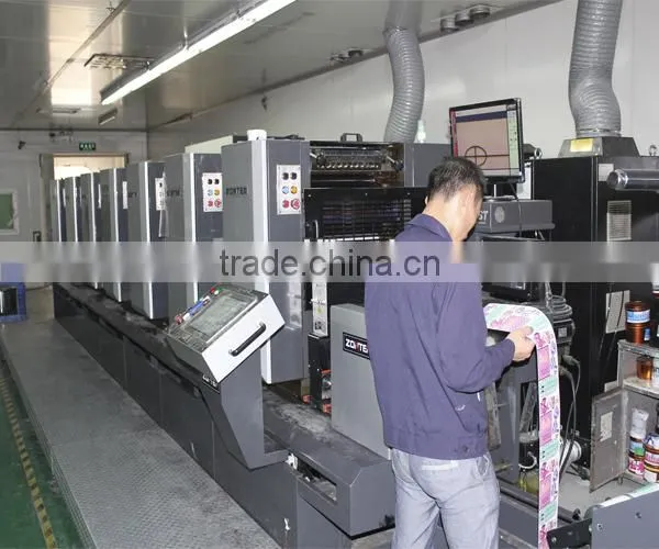 Custom self adhesive printed label for labeling and packaging , transparent vinyl label sticker
