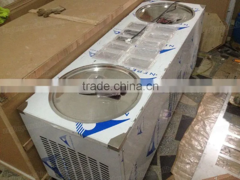 GL-F700 Best Quality Flat Pan Fry Ice Cream Machine