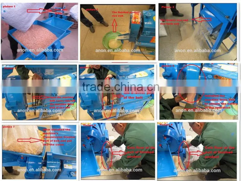Anon home use grain roller mill machine