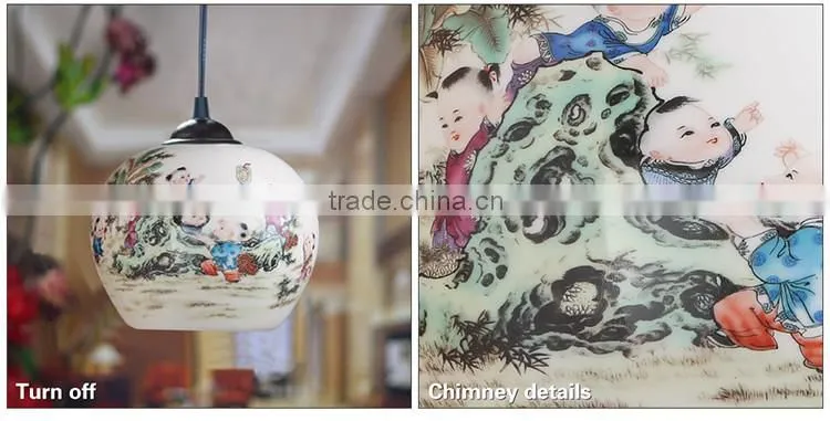 Jingdezhen decorative lighting fixtures pendant led lights home