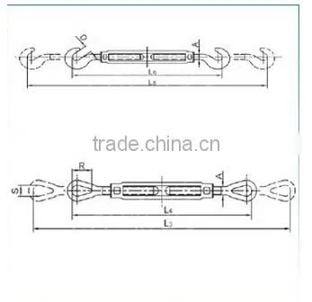 Galvanized Drop Forged Turnbuckle