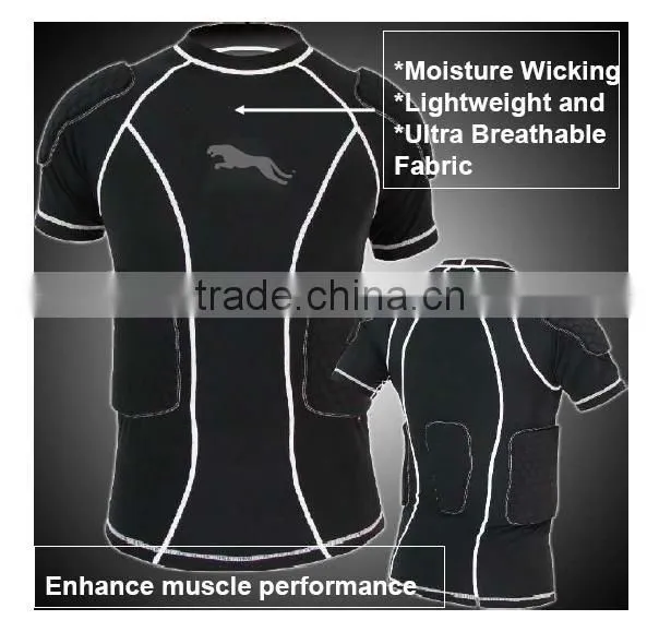 Sublimation Soccer Compression Padding Jerseys