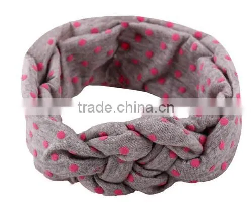 Red Toddler Baby Girls Polka Dot Headband Hair Band Headwear Wrap Accessories
