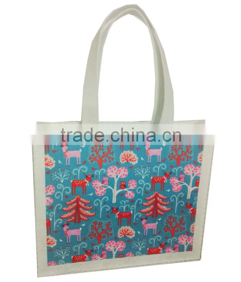 eco-freidly degradable Christmas fancy designed felt kids gift candy bags