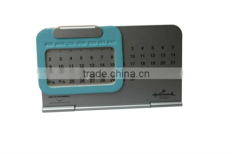 Professional Making Desktop Print aluminum perpetual Calender with customized logo free Sample Top-Grade