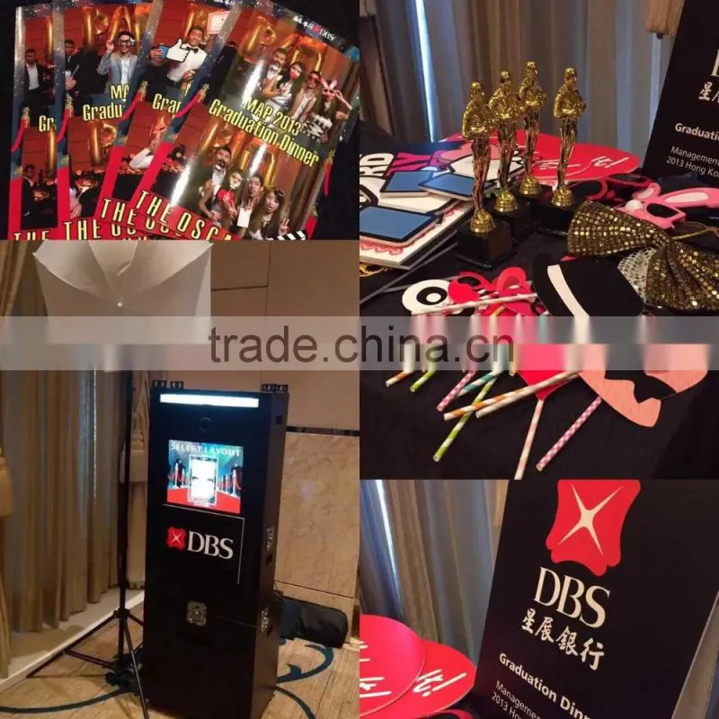 led wedding photo booth/wedding photo enclosure/led photobooth for weddings