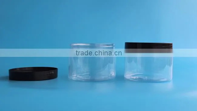 wholesale 350 ml plastic pet cosmetic jars with screw cap