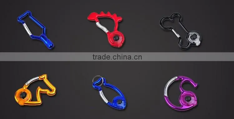 LED carabiners metal bottle opener