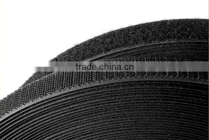 10mm-150mm wide hook and loop tape/nylon poly hook loop