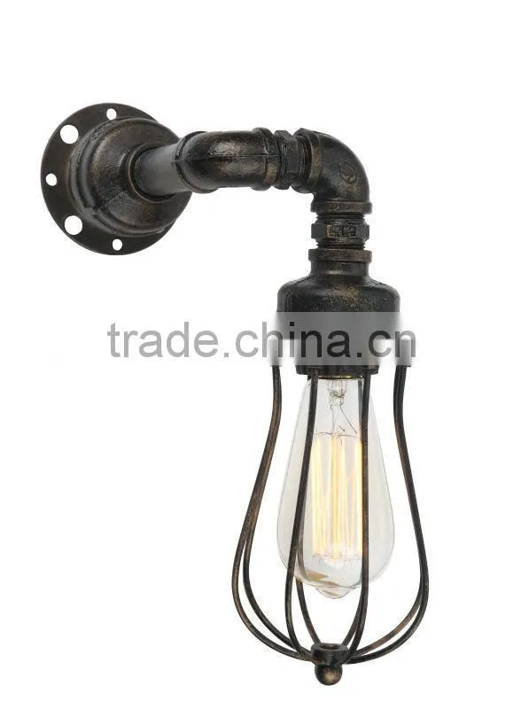 Creative Cage Wall Sconces Vintage Rustic Country Wall Lamps Retro Iron Wall Lamps