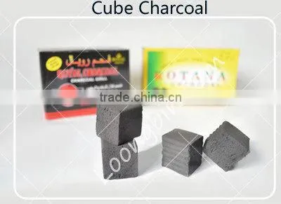 Long burning time grade one quality ,Size 2.5*2.5*2.5 cm 1kg/box coconara charcoal