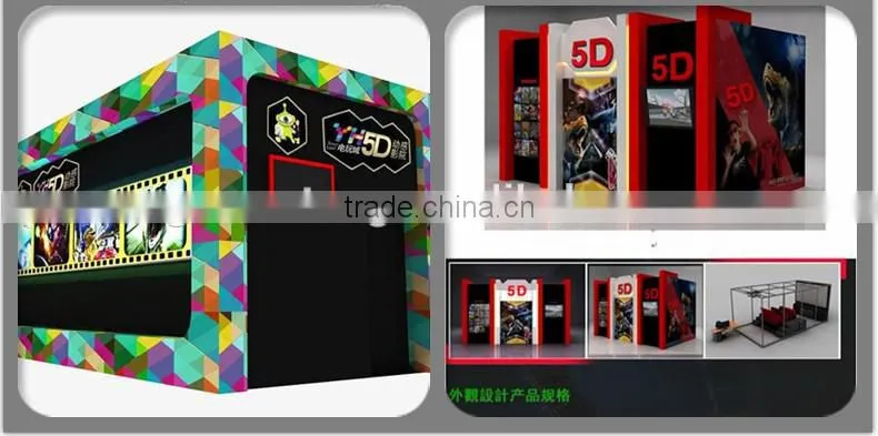 2015 new amazing 5d cinema movie simulator mobile 5d 7d 9d cinema truck