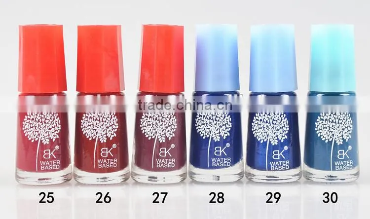7ml 60color Water based peel off nail polish non-toxic easy use