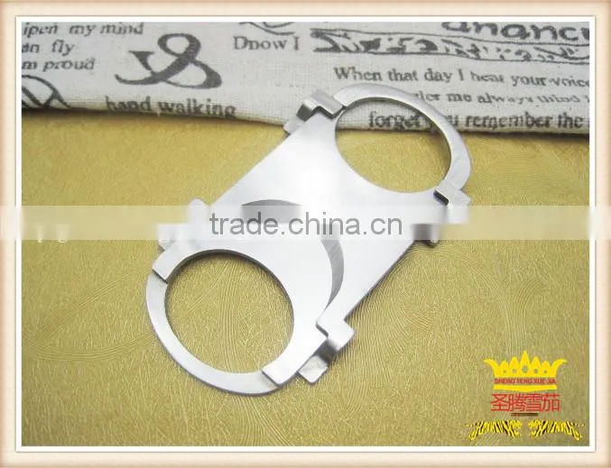 Red plastic cigar scissors, cigar cutter
