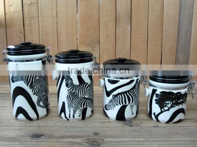 White Ceramic Mug with Black Tree Decal for Office
