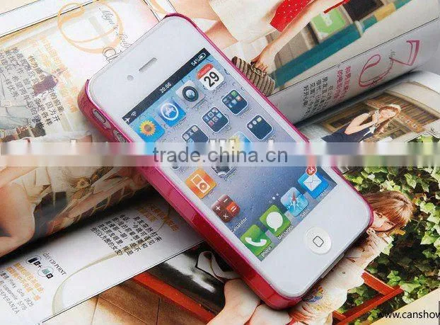 high quality fashion novelty aluminium mobile phone bumper cover case for Iphone 4/4S