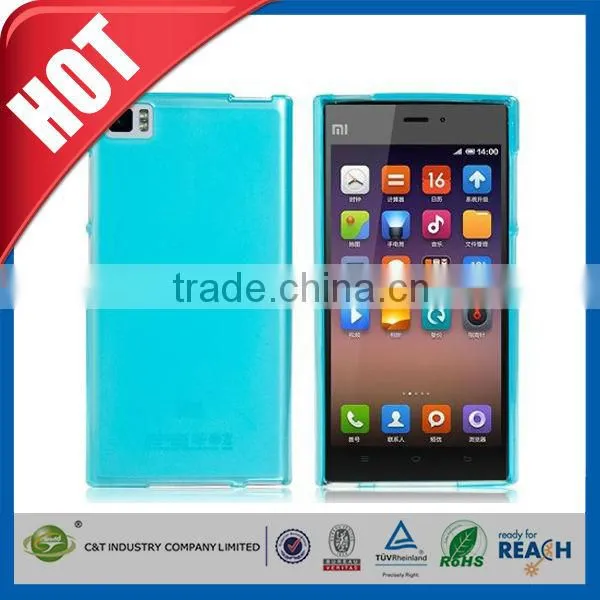 C&T China manufacturer with custom design clear tpu bumper case for xiaomi mi3