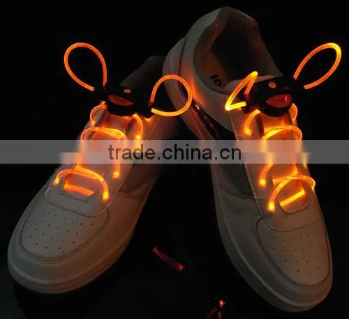 black pattern led electronic shoelace