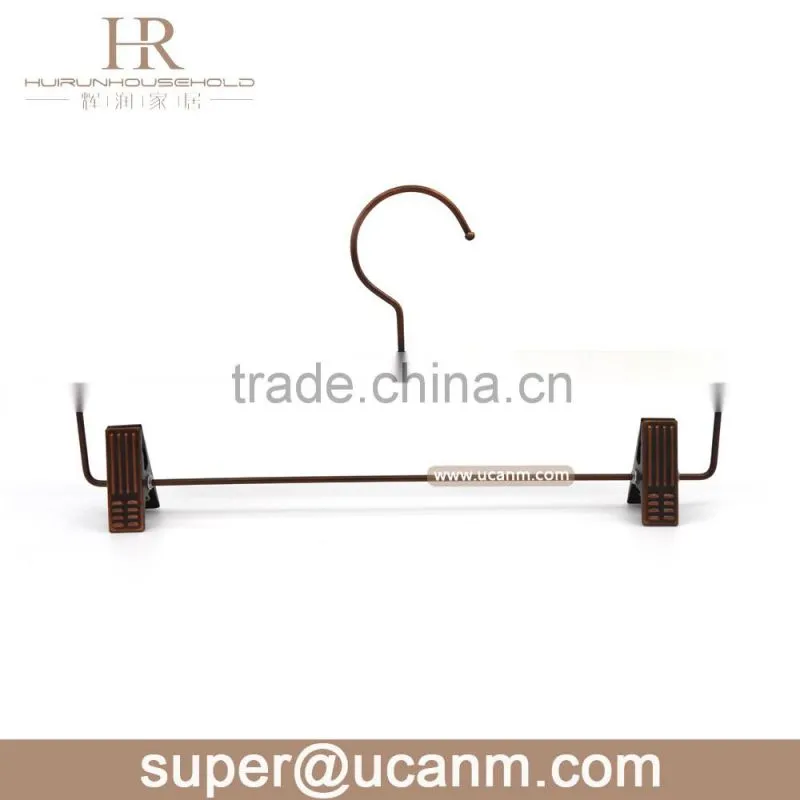 HRW-G35GB luxury wood clips hanger
