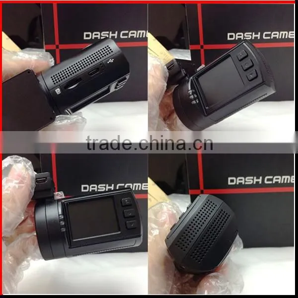 Full HD 1296P 1.5 inch LCD display Ambarella A7LA50 chipset dashboard camera with GPS tracker