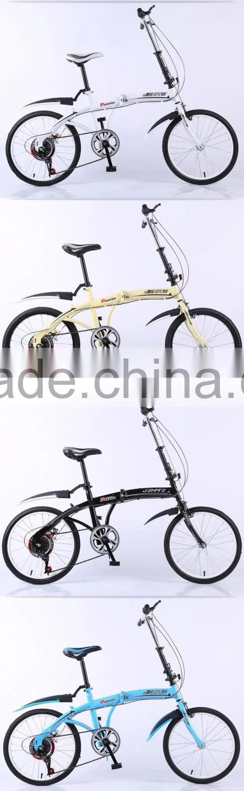 16-inch folding bike high-carbon steel bike woman V brake student bike