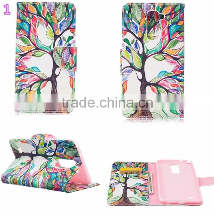 painted colored Leather Cover soft tpu Case for LG Neuxs 5X flowers animals design Case