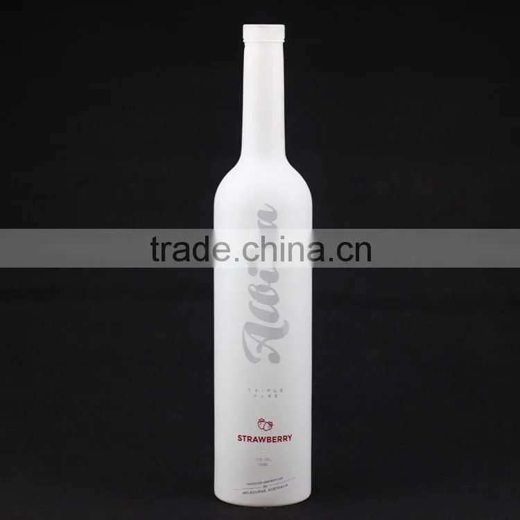Workable price high moods frosted alcohol glass bottle frosted vodka 500ml beverage bottle